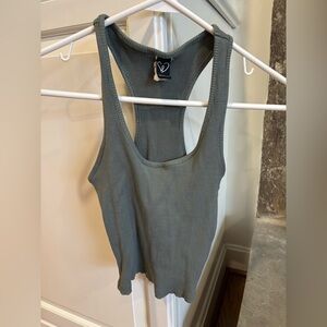 Green and khaki tank top #casual #summer